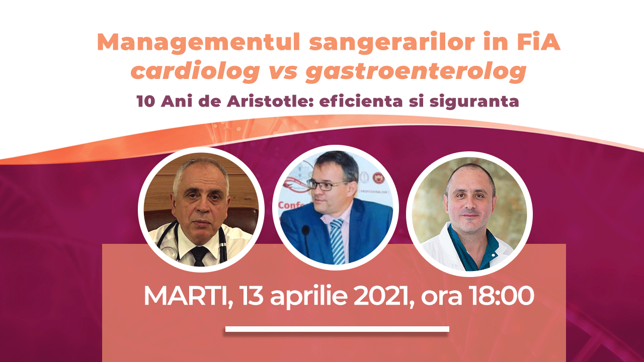 Managementul sangerarilor in FiAcardiolog vs gastroenterolog10 Ani de Aristotle: eficienta si siguranta
