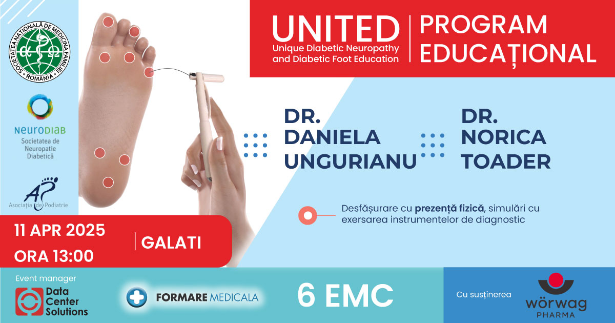 Atelier de neuropatie diabetica si picior diabetic   Galati 2025