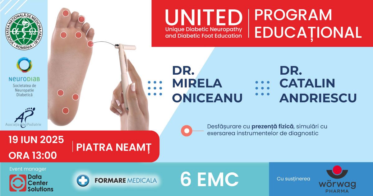 Atelier de neuropatie diabetica si picior diabetic   Piatra Neamt 2025