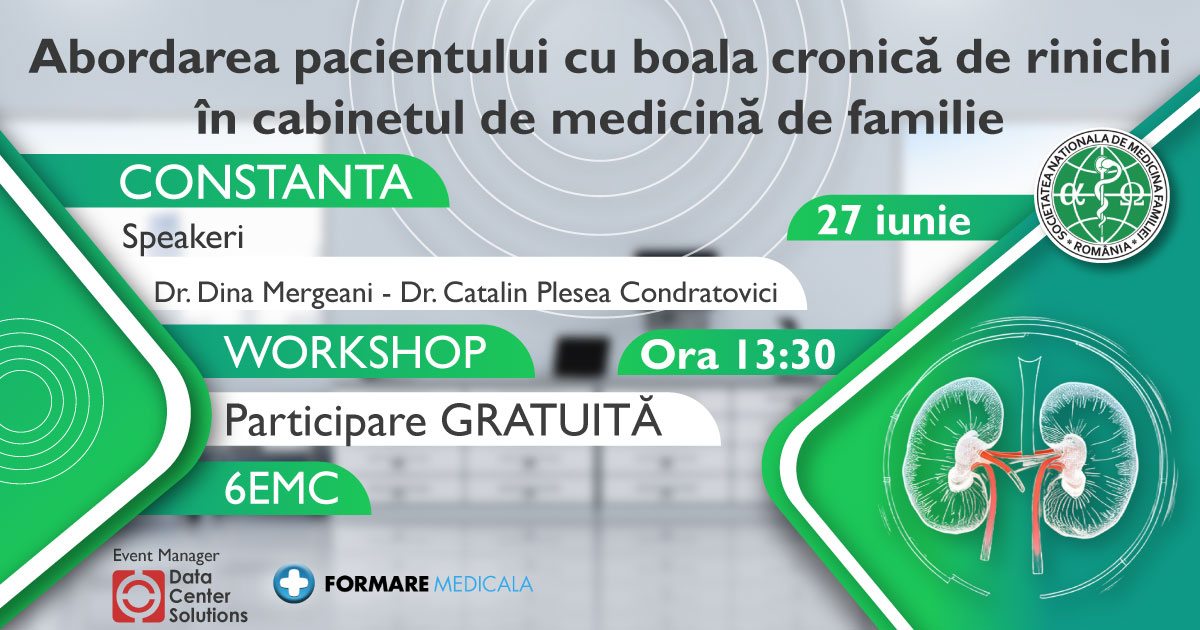 Abordarea pacientului cu boala cronica de rinichi in cabinetul de medicina de familie   Constanta 2025
