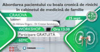 Abordarea pacientului cu boala cronica de rinichi in cabinetul de medicina de familie – Craiova 2025