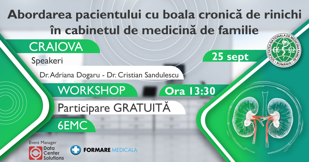 Abordarea pacientului cu boala cronica de rinichi in cabinetul de medicina de familie   Craiova 2025