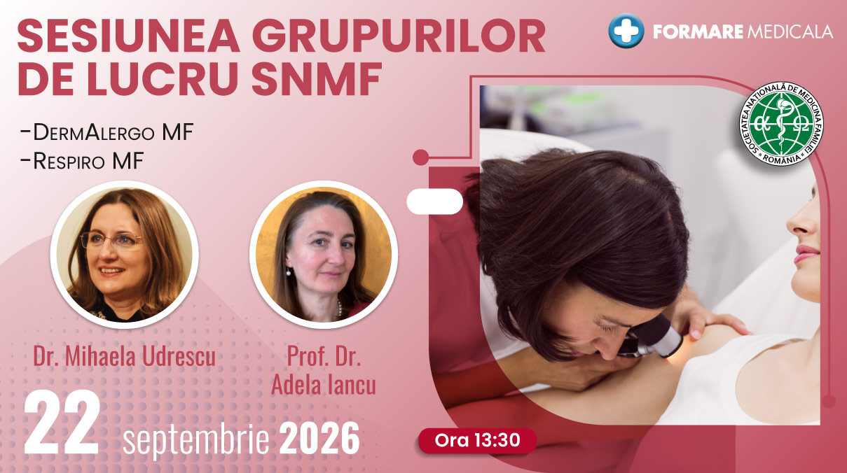 Sesiunea Grupurilor de Lucru SNMF DermAlergoMF / RespiroMF