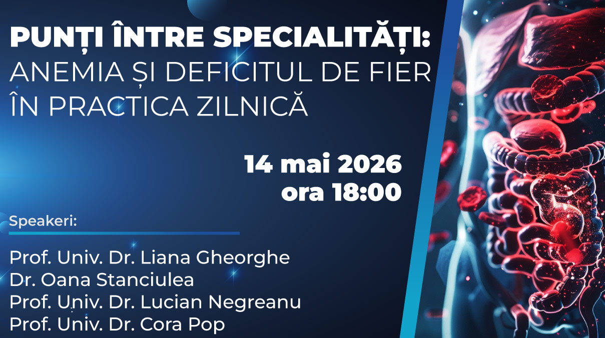 Punti intre specialitati: Anemia si deficitul de fier in practica zilnica