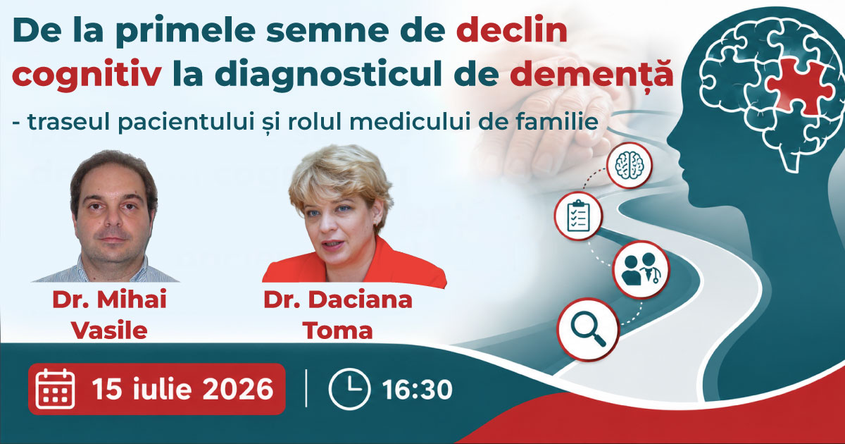 De la primele semne de declin cognitiv la diagnosticul de demență