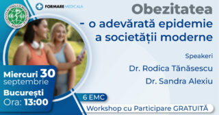 Atelier „Obezitatea – o adevarata epidemie a societatii moderne” – 30 septembrie 2026, Bucuresti